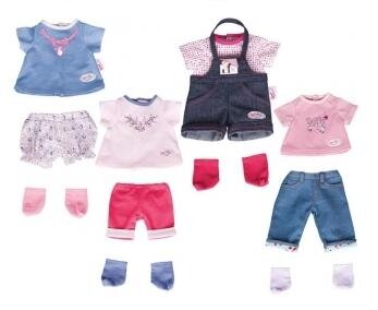 810-408 Одежда для куклы my little BABY born, 4 варианта комплекта