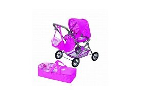 813-997 Игрушка BABY born Прогулочная коляска de luxe 3 в 1, закр. кор.
